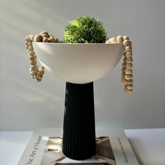 Leo - Pedestal Bowl | Concrete Decorative Bowl