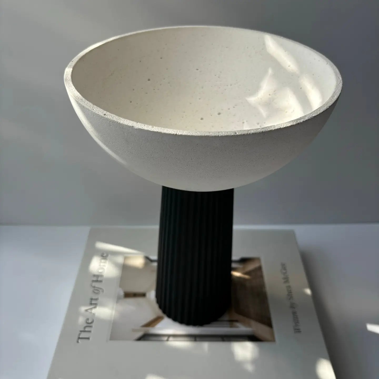 Leo - Pedestal Bowl | Concrete Decorative Bowl