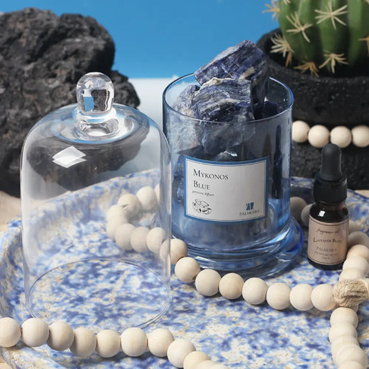 Mykonos Blue Gemstone Diffuser [Lavender/Cedar]